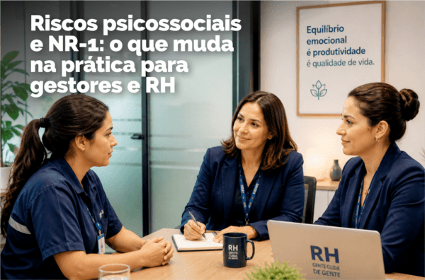 Riscos psicossociais e NR-1: o que muda na prática para gestores e RH